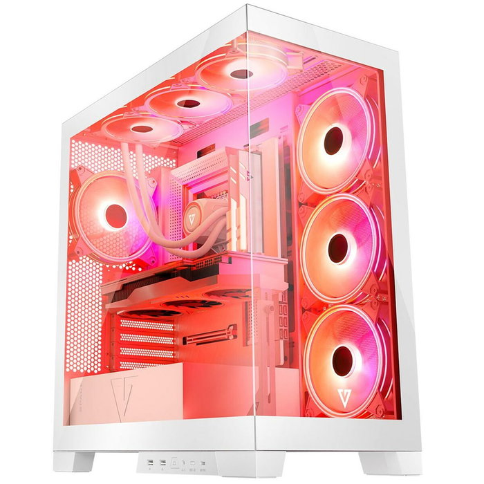 Boîtier ATX semi-tour Modecom Volcano SPACE APEX ARGB Blanc Boîtier ATX semi-tour Modecom Volcano SPACE APEX ARGB Blanc