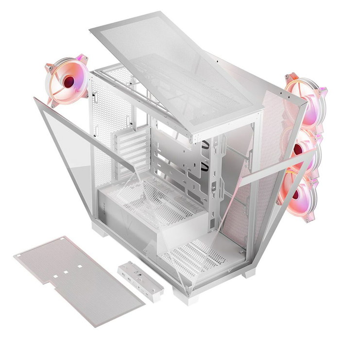 Boîtier ATX semi-tour Modecom Volcano SPACE APEX ARGB Blanc Boîtier ATX semi-tour Modecom Volcano SPACE APEX ARGB Blanc
