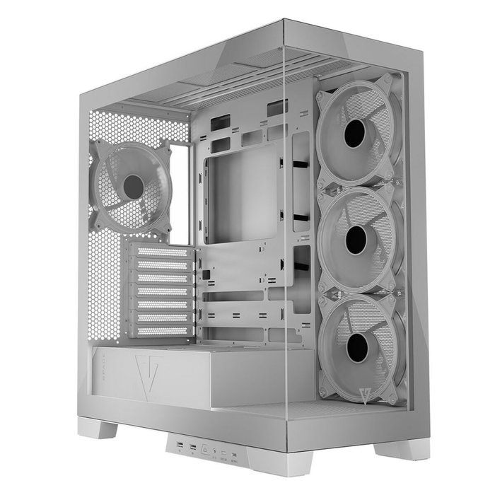 Boîtier ATX semi-tour Modecom Volcano SPACE APEX ARGB Blanc Boîtier ATX semi-tour Modecom Volcano SPACE APEX ARGB Blanc