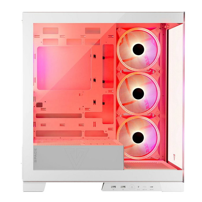 Boîtier ATX semi-tour Modecom Volcano SPACE APEX ARGB Blanc Boîtier ATX semi-tour Modecom Volcano SPACE APEX ARGB Blanc