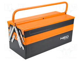 NEO TOOLS Boîte à outils en métal noir-orange
