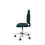 PIQUERAS Y CRESPO Chaise de bureau Algarra, similicuir vert bouteille, sans accoudoirs