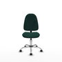 PIQUERAS Y CRESPO Chaise de bureau Algarra, similicuir vert bouteille, sans accoudoirs