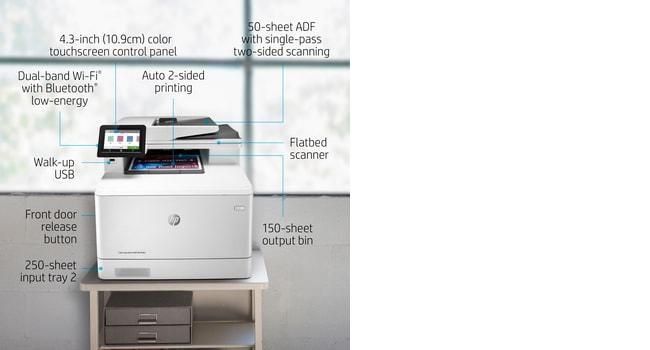 HP Color LaserJet Pro M479 Imprimante Multifonction A4, WiFi, Bluetooth, 28ppm, 600x600 dpi HP Color LaserJet Pro M479 Imprimante Multifonction A4, WiFi, Bluetooth, 28ppm, 600x600 dpi