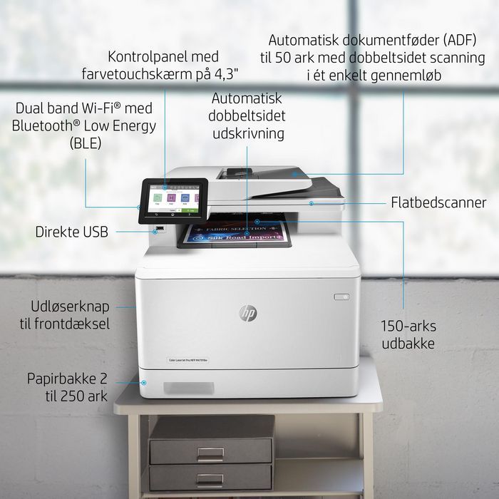 HP Color LaserJet Pro M479 Imprimante Multifonction A4, WiFi, Bluetooth, 28ppm, 600x600 dpi HP Color LaserJet Pro M479 Imprimante Multifonction A4, WiFi, Bluetooth, 28ppm, 600x600 dpi