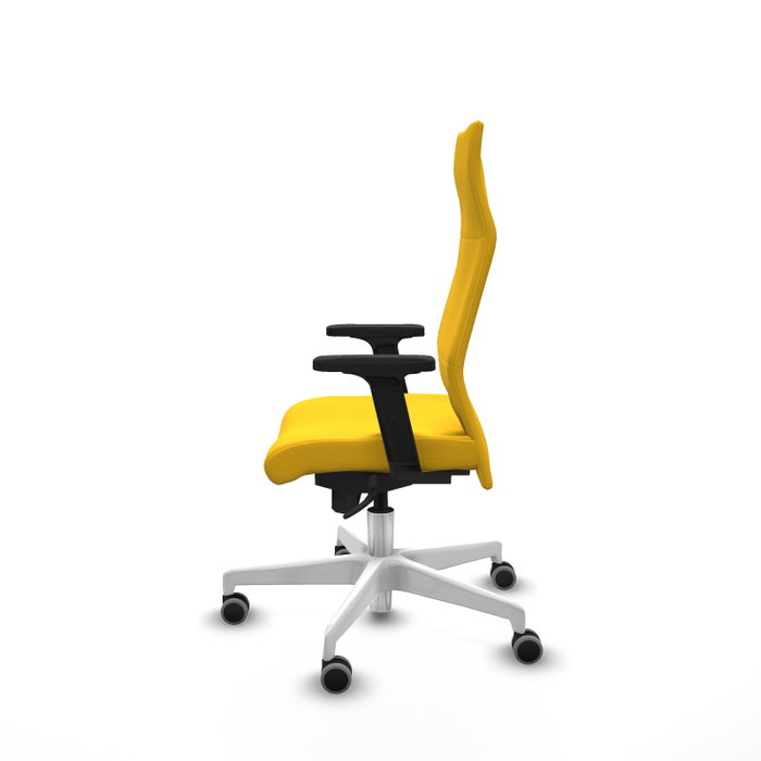 Piqueras Y Crespo Fauteuil Albacete Jaune avec Mécanisme Synchrone et Bras 2D