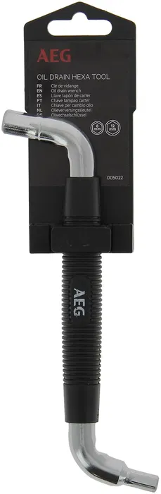 AEG Clé à douille double hexagonale 8-12mm - Clé de vidange avec poignée ergonomique antidérapante en caoutchouc