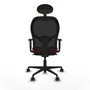 Piqueras y Crespo Chaise de Bureau 1D036N1 Rouge
