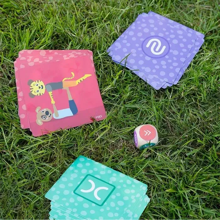 SES Creative Animaux acrobates, jeu d'équilibre et de coordination en plein air pour enfant 5 ans et plus, activité de motricité