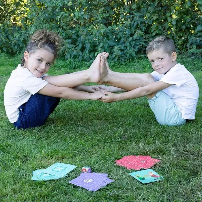 SES Creative Animaux acrobates, jeu d'équilibre et de coordination en plein air pour enfant 5 ans et plus, activité de motricité