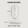 Logitech Pebble Mouse 2 M350s Blanc