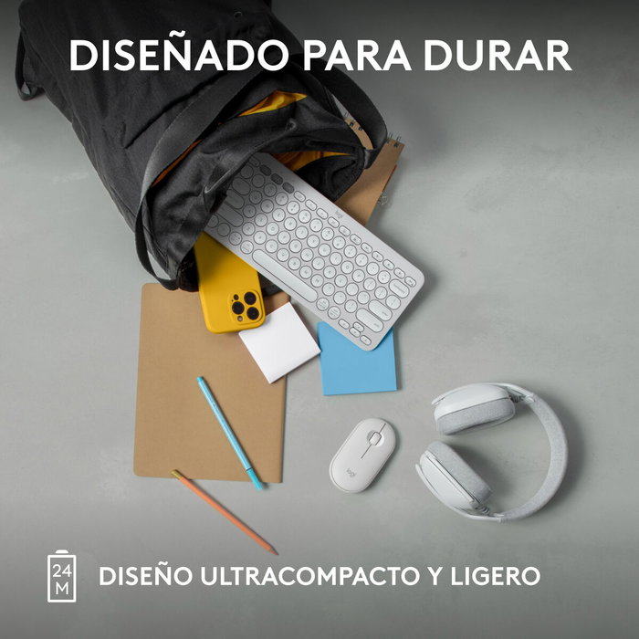 Logitech Pebble Mouse 2 M350s Blanc Logitech Pebble Mouse 2 M350s Blanc