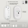 Logitech M350s Pebble Mouse 2 - Souris Bluetooth Ultra-Portable Silencieuse, Design Fin et Rond, Connexion Multi-Appareils, 2 Ans Autonomie