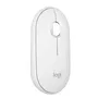 Logitech Pebble Mouse 2 M350s - Souris sans fil Bluetooth avec bouton personnalisable - Connectivité multidispositif - Blanche