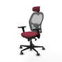 Piqueras y Crespo Chaise de Bureau avec Appui-tête Jorquera 3D036G2 Bordeaux