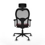 Piqueras y Crespo Chaise de Bureau avec Appui-tête Jorquera 3D036G2 Bordeaux