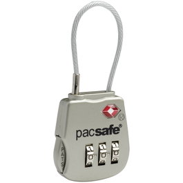 Pacsafe Prosafe 800 TSA Cadenas à câble à combinaison Argent