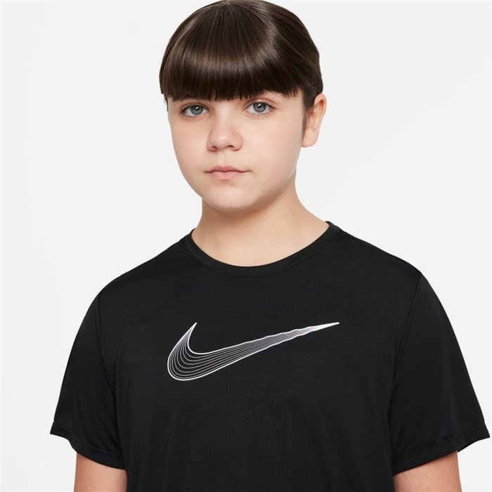 T shirt à manches courtes Enfant Nike DD7639-010 Noir