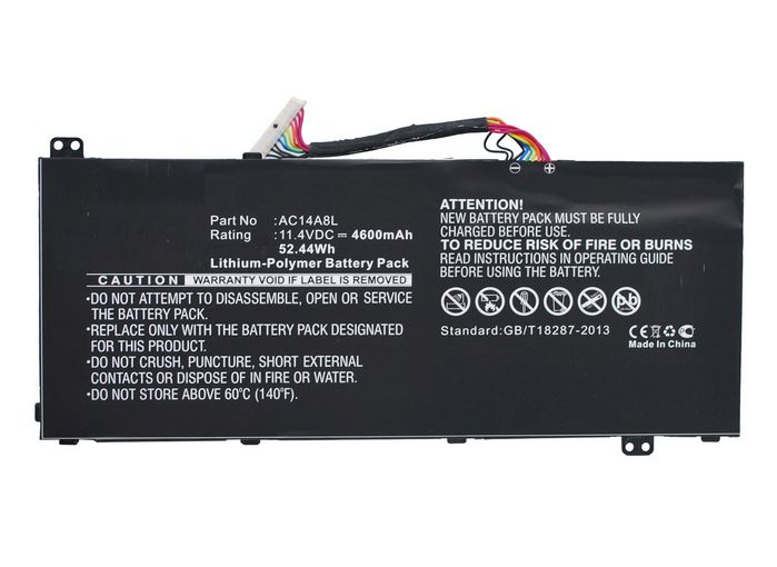 CoreParts Batterie pour Acer, 52,44Wh, 11,4V, 4600mAh, Noir CoreParts Batterie pour Acer, 52,44Wh, 11,4V, 4600mAh, Noir