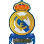 Kids Licensing Réveil Figurine 3D Lumineux Licencié Real Madrid avec Éclairage pour Enfants à Partir de 3 Ans, Fonctionne sur Piles AAA