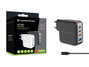 Conceptronic Althea18B Chargeur mural 100 W 4 ports USB-C et USB-A avec PD 3.0 et QC 3.0 Noir