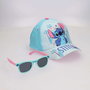 Ensemble casquette et lunettes de soleil Stitch Bleu