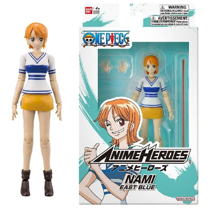 Anime Heroes Figurine articulée One Piece - Nami - 17 cm Anime Heroes Figurine articulée One Piece - Nami - 17 cm