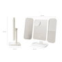 Miroir de Maquillage Triptique Rechargeable avec Grossissement et Lumière LED Miled InnovaGoods