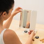 Miroir de Maquillage Triptique Rechargeable avec Grossissement et Lumière LED Miled InnovaGoods