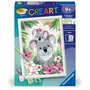 Ravensburger 25833 CreArt Kids - Kit de peinture par numéros Maman koala et son bébé - Tableau 18x24 cm avec cadre, peintures et pinceau - À partir de 9 ans