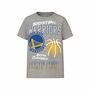 T shirt à manches courtes Enfant Name It mjyg Nba Box Ous Gris clair