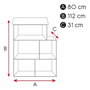 Color Baby Maison de poupée en bois 80x31x112 cm, pour enfants à partir de 3 ans, espagnol