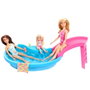 Barbie - Poupée Barbie blonde avec piscine - Référence Hrj74 Mattel
