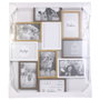 Home Deco Factory Cadre 10 Photos Blanc et Bois