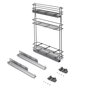 Emuca Porte-bouteilles extractible TitaneMax, Gris anthracite, Module 150mm