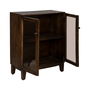 Armoire Marron Verre Bois de manguier 80 x 40 x 100 cm