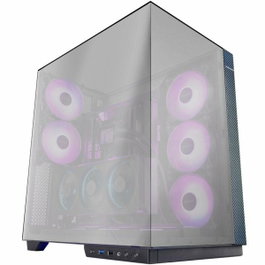 Mars Gaming MC3GFPRO Boîtier PC ATX Semitorre Noir, Triple Vitre Trempée, 4 Ventilateurs ARGB FX, USB-C 3.2
