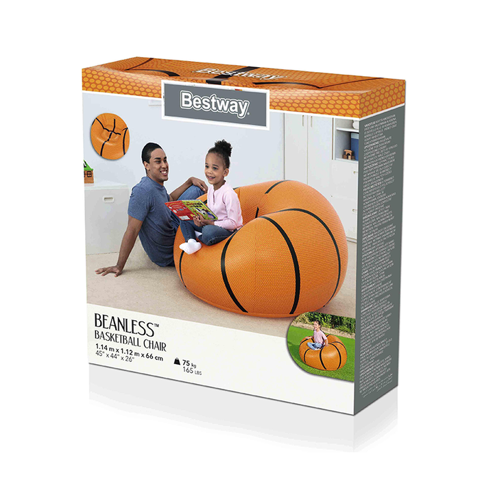 Bestway Sillon Gonflable Baloncesto 75103 114x112x66 cm +6 Ans Intérieur Jardin Bestway Sillon Gonflable Baloncesto 75103 114x112x66 cm +6 Ans Intérieur Jardin