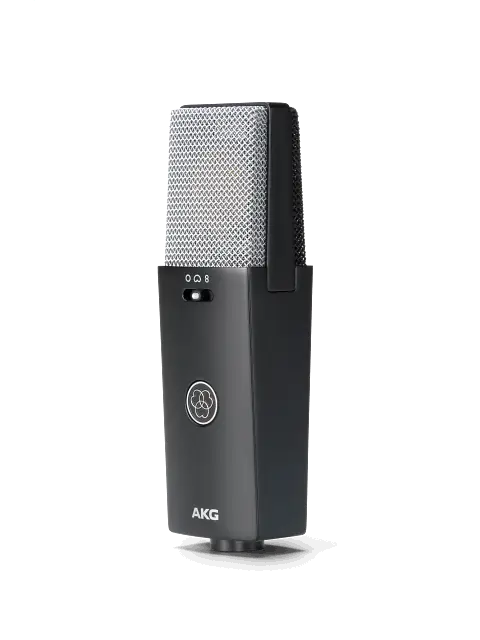 AKG C114 Microphone condensateur multipattern à large diaphragme, Cardioïde, Omni, Figure en 8, XLR, 48V Phantom