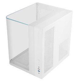 Mars Gaming MC-INFINIOLITE White Boîtier PC Cube ATX Verre Trempé Courbé GPU 325mm USB-C
