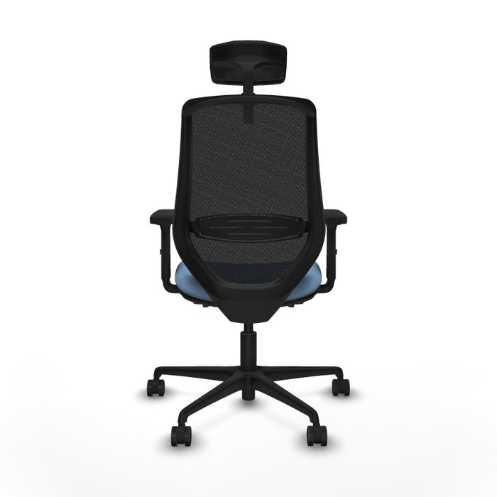 Piqueras y Crespo Chaise de Bureau Mardos Bleu ciel et Noir Piqueras y Crespo Chaise de Bureau Mardos Bleu ciel et Noir