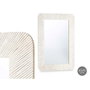 GIFTDECOR Miroir de mur Lineas 60 x 90 cm Marron-Blanco