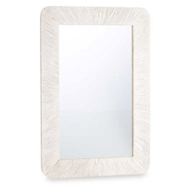 GIFTDECOR Miroir de mur Lineas 60 x 90 cm Marron-Blanco