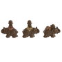 Home ESPRIT Figurine Décorative Moine Oriental en Résine, Lot de 3 Unités