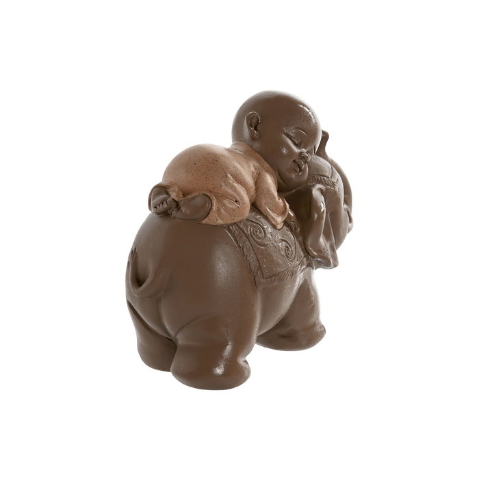 Home ESPRIT Figurine Décorative Moine Oriental en Résine, Lot de 3 Unités