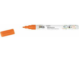 Kreul Marqueur à peinture brillante LACK MARKKER orange pointe fine 1-2mm