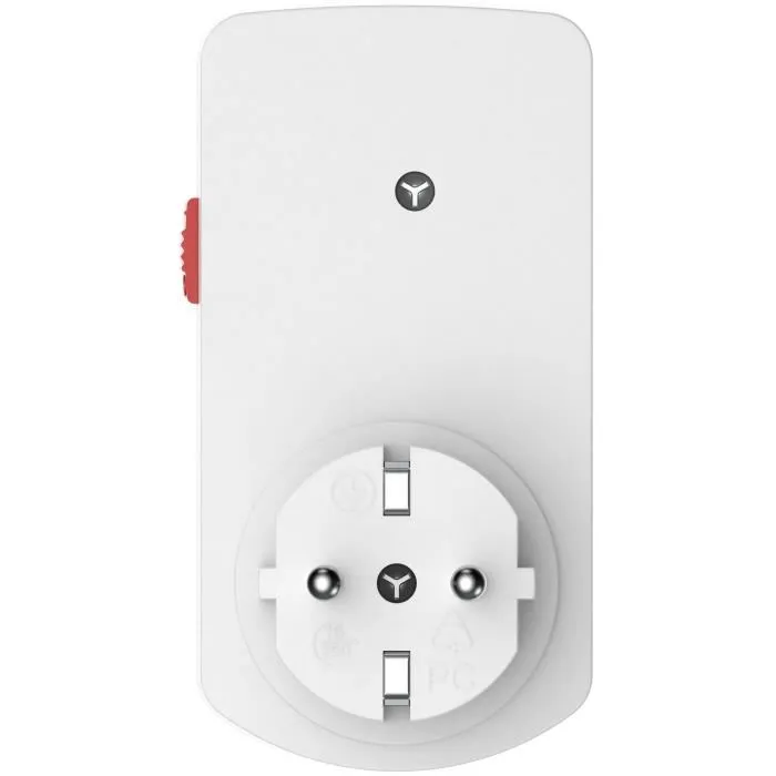 Programmateur mécanique journalier Mini 48 programmes, 3680W/16A, interrupteur commutateur, protection enfant, blanc