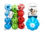 Mascow Boule en Silicone Distributeur de Nourriture avec 3 Couleurs 6x6x6 cm (Set de 24)