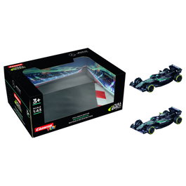 CARRERA - Blister 2 modèles F1 Mercedes AMG Petronas - Voitures à friction - 1:43 - Jouet +3 ans