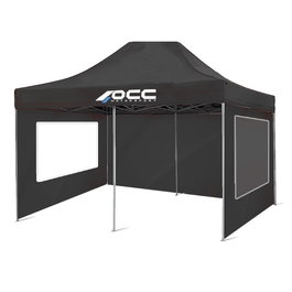 Occ Motorsport OCCCARP33 Pare-tente latéral avec fenêtre 6 m x 2 m en Oxford 420 - Noir